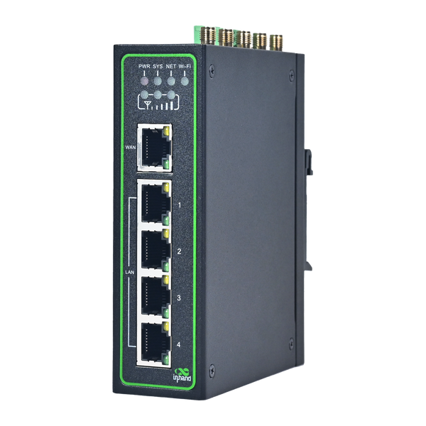 IR315 Compact Industrial  4G LTE Router, Five Ethernet Ports, Dual SIM, Cloud Management, GNSS