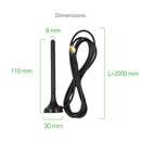 SMA Magnetic Base WiFi Antenna