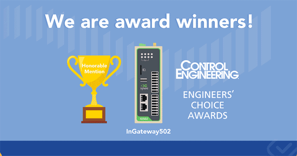 InHand Networks InGateway502 has won 35th annual Control Engineering Engineers' Choice Award