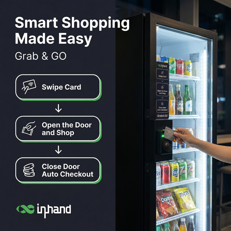 ai FV680 AI Smart Vending Machine - 680L Large Capacity Grab & Go