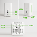 InHand CPE02 Indoor 5G Wi-Fi6 Router for Retail & Office | Wi-Fi 6 AX5400, Dual WAN, Wall-Mount, Plug & Play