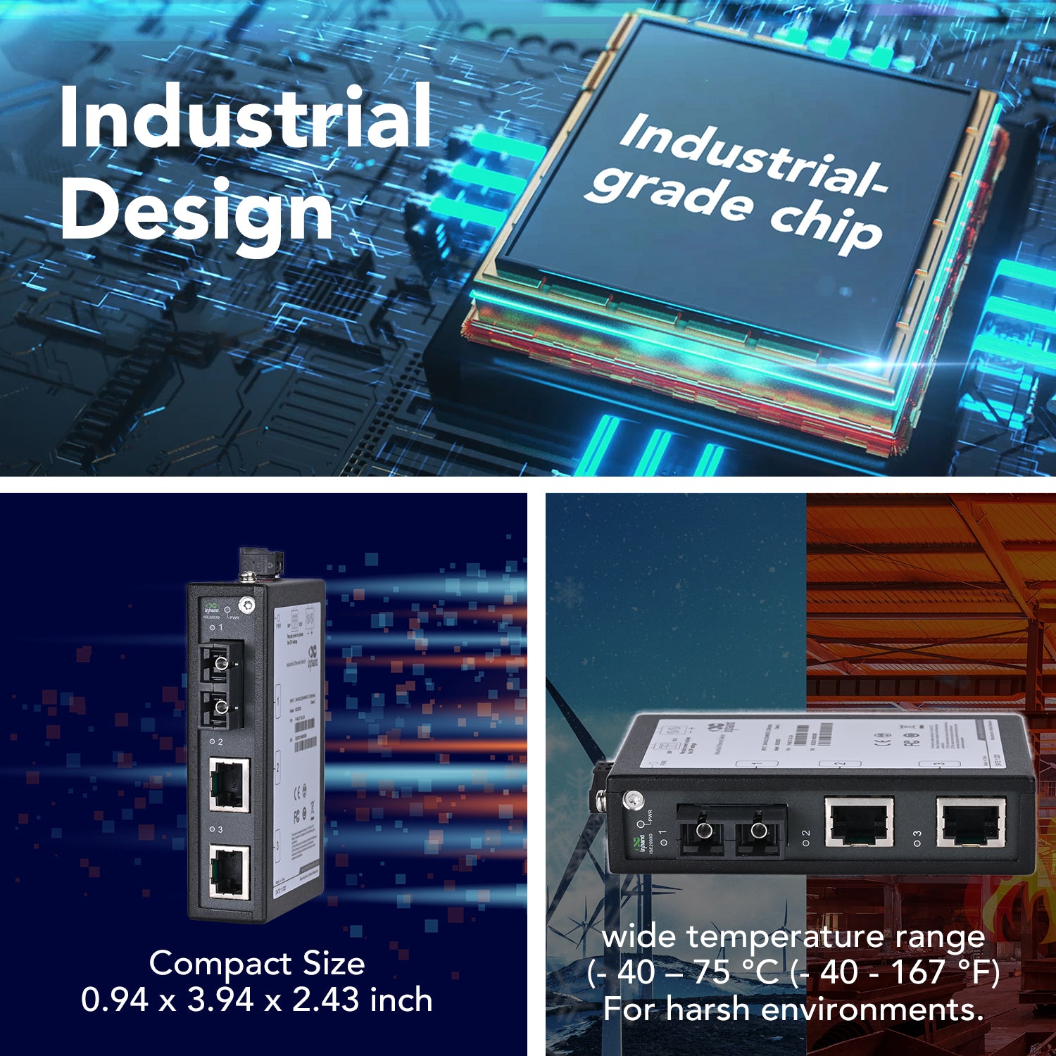 ISE2003D | Unmanaged Industrial Ethernet Switch – InHand Networks