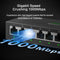 InHand ES220-8T 8-Port Unmanaged Gigabit Switch | Plug and Play Network Extender | Fanless Metal Casing for Business, Office & Home Network
