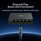 InHand ES220-5T 5-Port Unmanaged Gigabit Switch | Plug and Play Network Extender | Fanless Metal Casing for Business, Office & Home Network