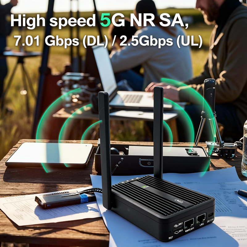 CR602 5G Router for Live Streaming & Business | Wi-Fi 7 & 15-Hour Batt ...