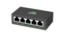 InHand ES220-5T 5-Port Unmanaged Gigabit Switch | Plug and Play Network Extender | Fanless Metal Casing for Business, Office & Home Network