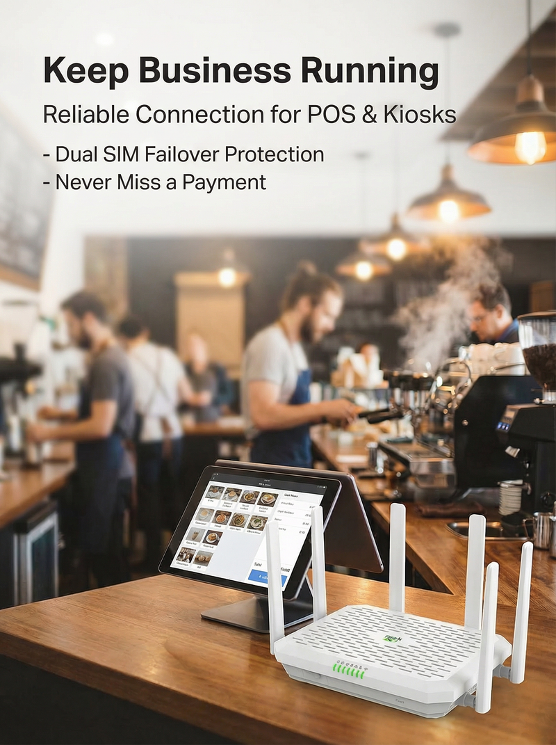 InHand Networks FWA12 5G Router | Wi-Fi 7 | AI-Powered Cloud Managemen