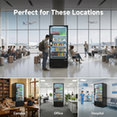 FV680 AI Smart Vending Machine - 680L Large Capacity Grab & Go Autonomous Retail Fridge