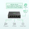 InHand ES220 Unmanaged Switch with One-Click VLAN | 5-Port Gigabit Ethernet Hub with 52W Power Output | Fanless Metal Case for Security Cameras, VoIP Phones & WiFi AP (5-Port Gigabit PoE Switch)
