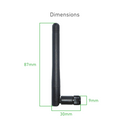 Vehicle WiFi /Bluetooth Antenna for network router, IP camera