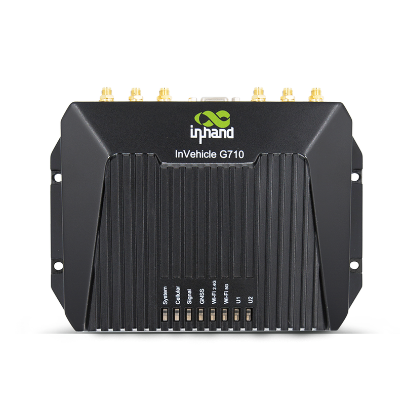 InVehicle G710 High-Performance Vehicle LTE Gateway with CAN Bus (OBD2, J1939), 4*GbE